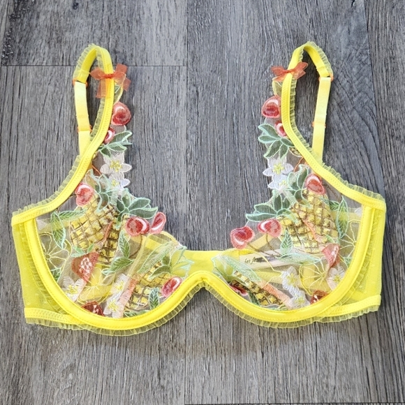 New!SET‎ For Love and Lemons Mirabelle Underwire Bra with Matching Thong Panty - Picture 11 of 16